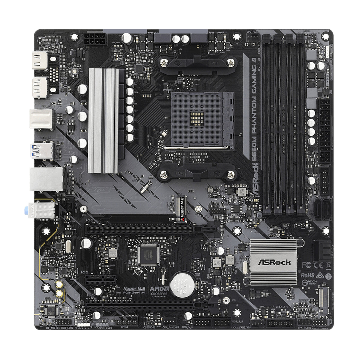 ASRock B550 Phantom Gaming 4 AM4 M-ATX Motherboard