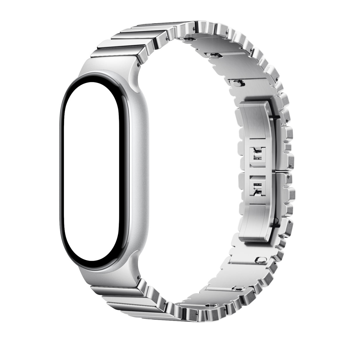 Xiaomi Smart Band 10 Asymmetrical Metal Strap – Silver