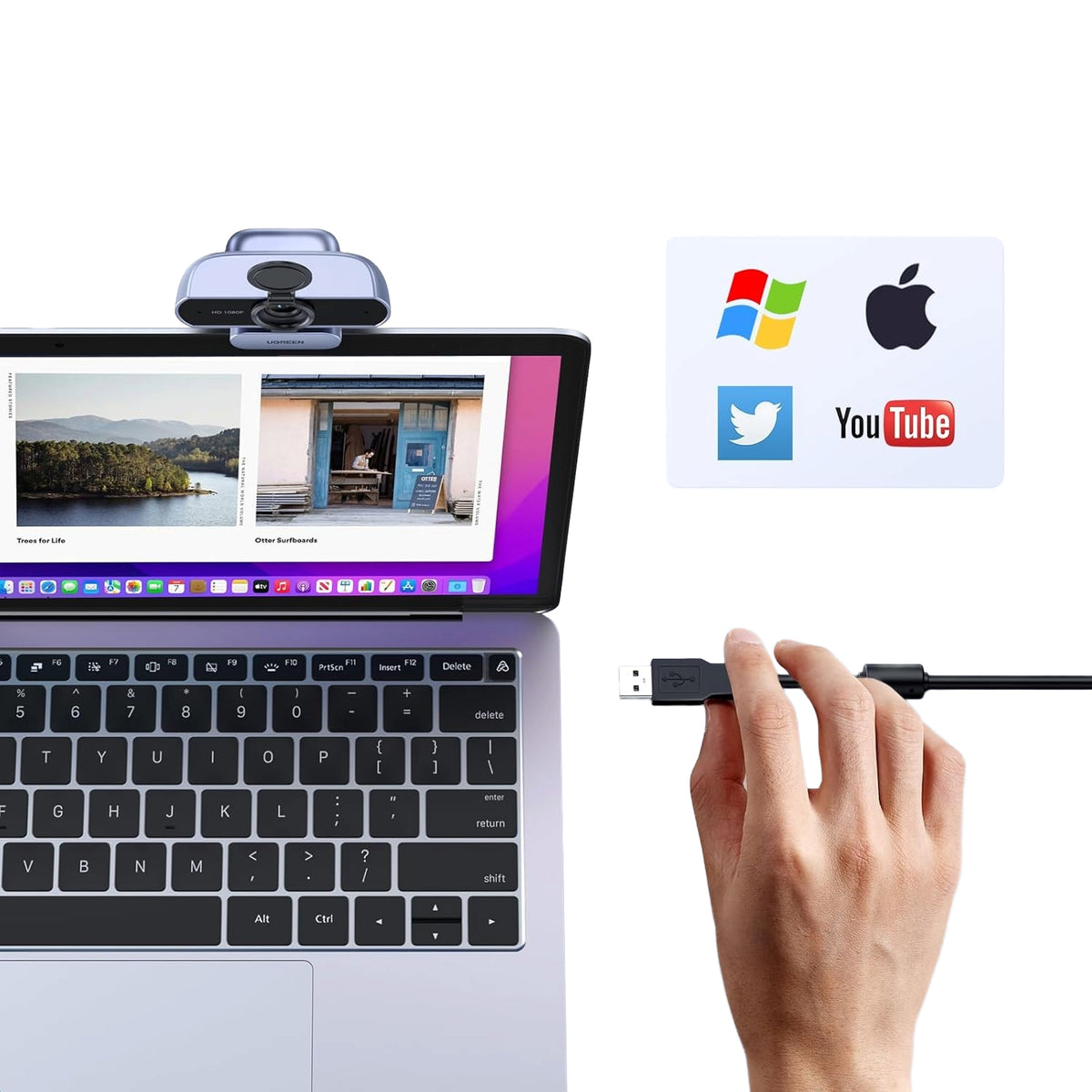 UGREEN USB 1080P Webcam 30fps