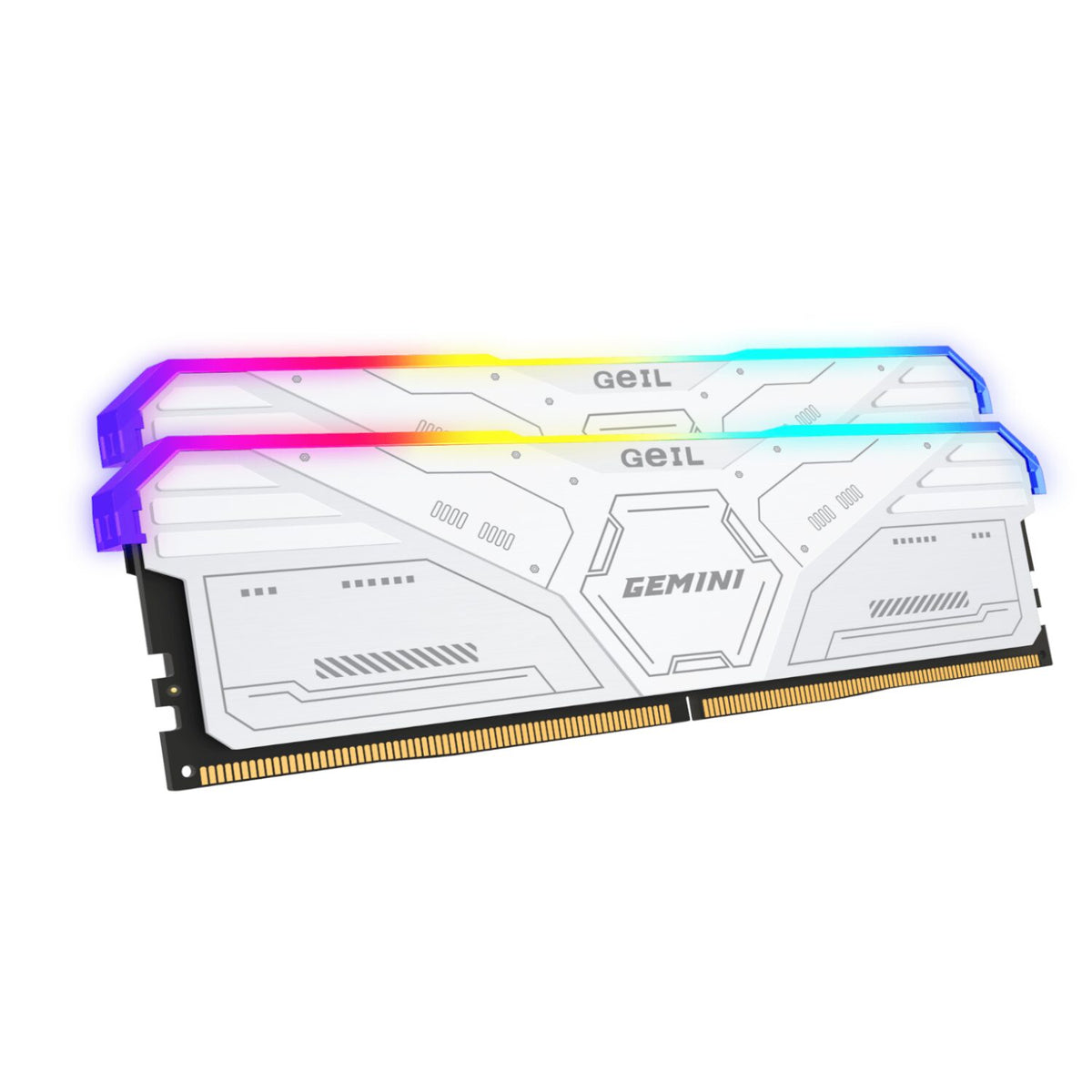 GeiL Gemini RGB 32GB KIT(2X16GB) 6000MHz DDR5 Desktop Gaming Memory - White