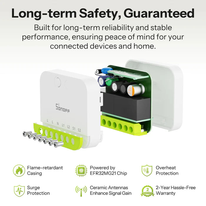 SONOFF MINI DUO 2-Gang Zigbee Smart Switch