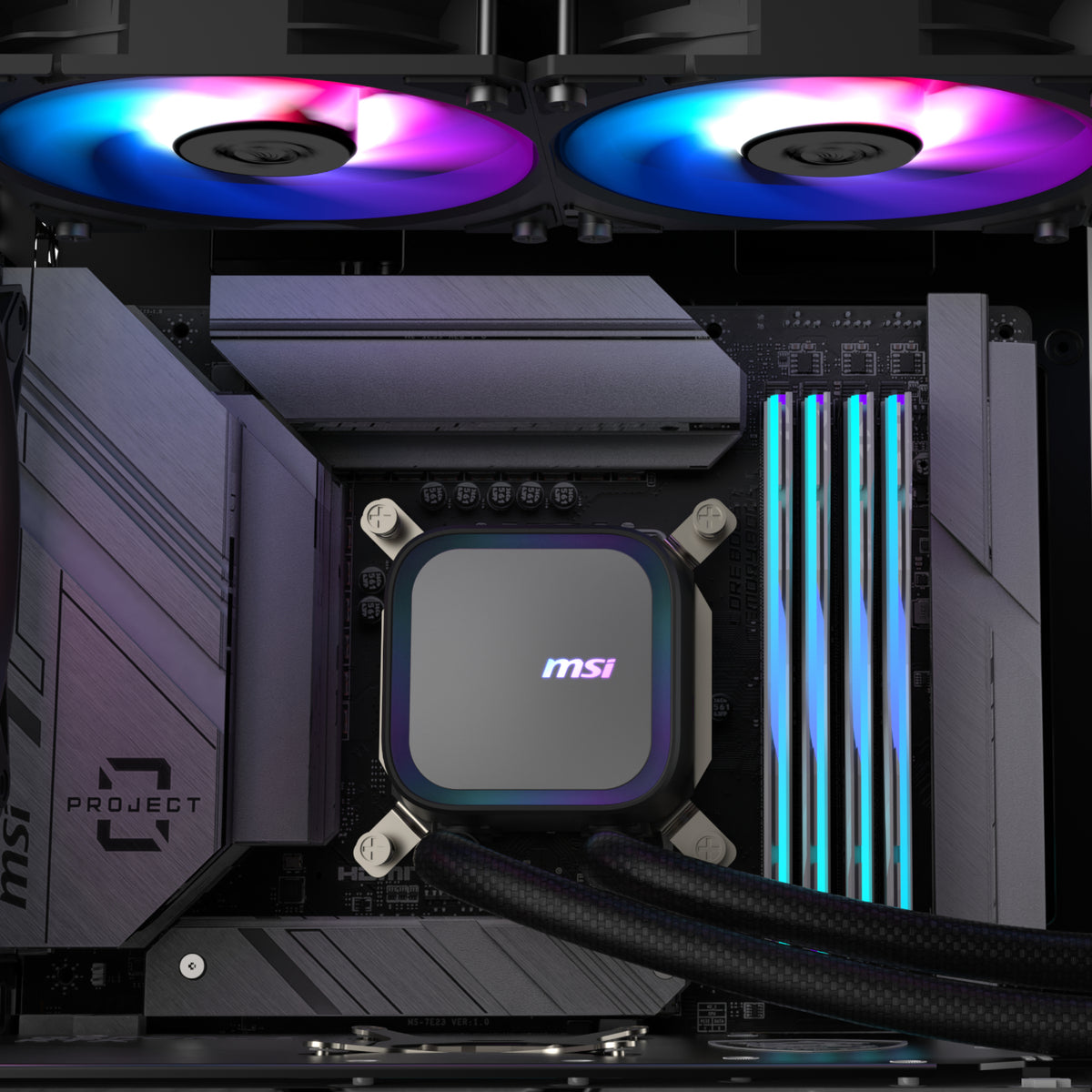 MSI MAG Coreliquid A13 240 AIO Liquid CPU Cooler - Black