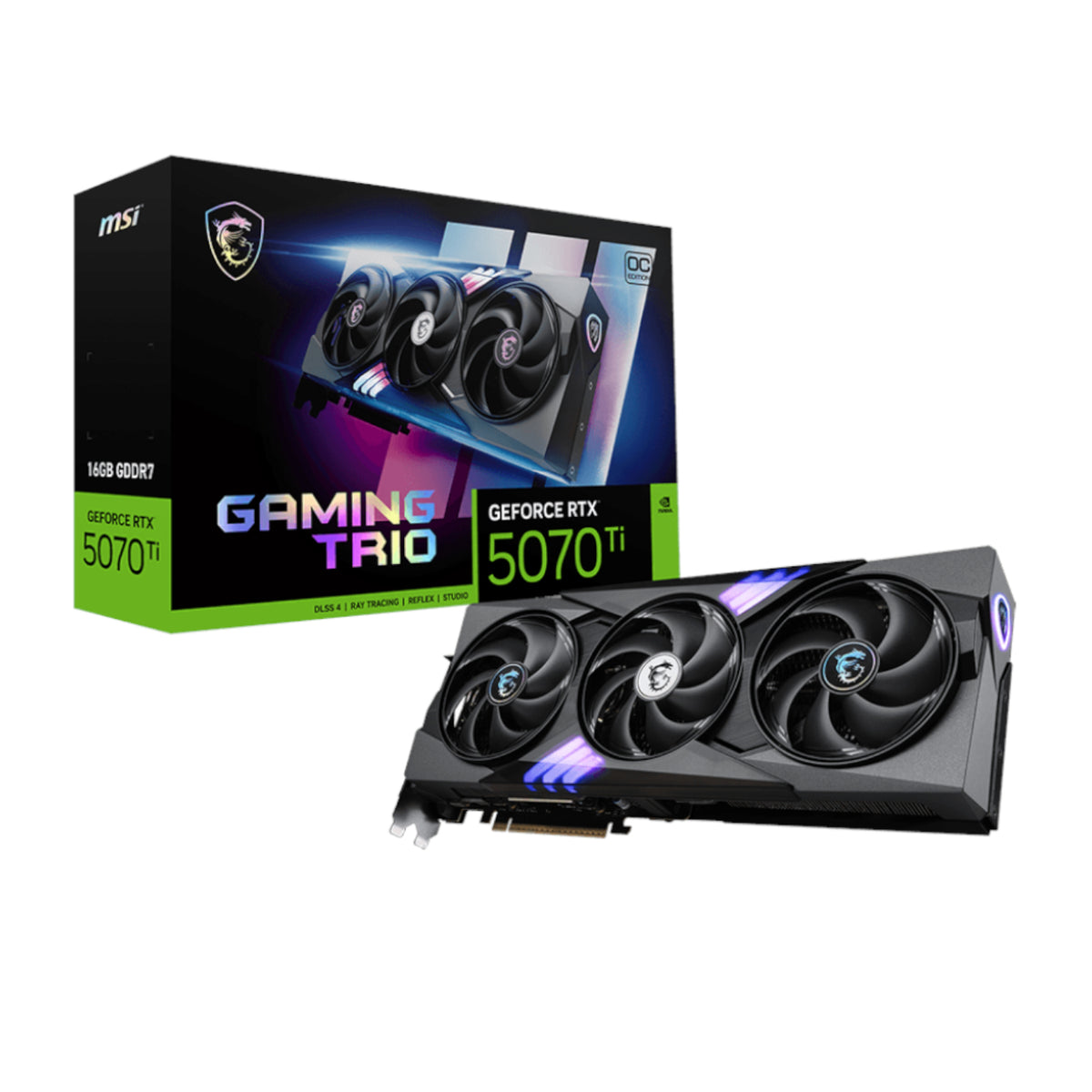 MSI GeForce RTX 5070 Ti GAMING TRIO OC PLUS 16G Graphics Card