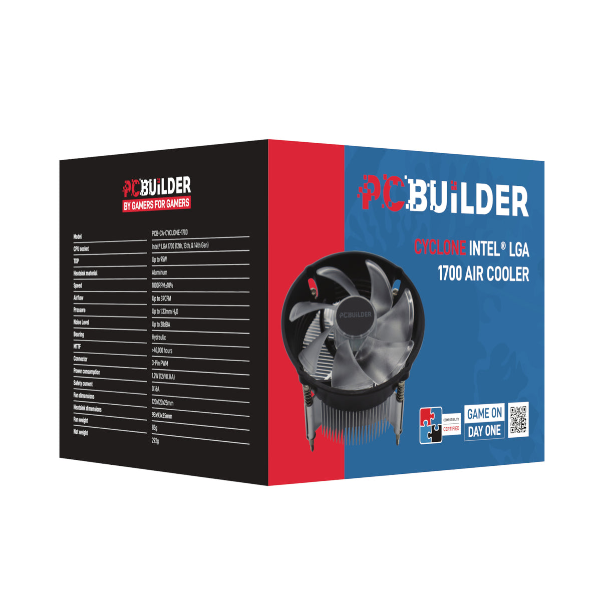 PCBuilder CYCLONE Intel® LGA 1700 Air Cooler
