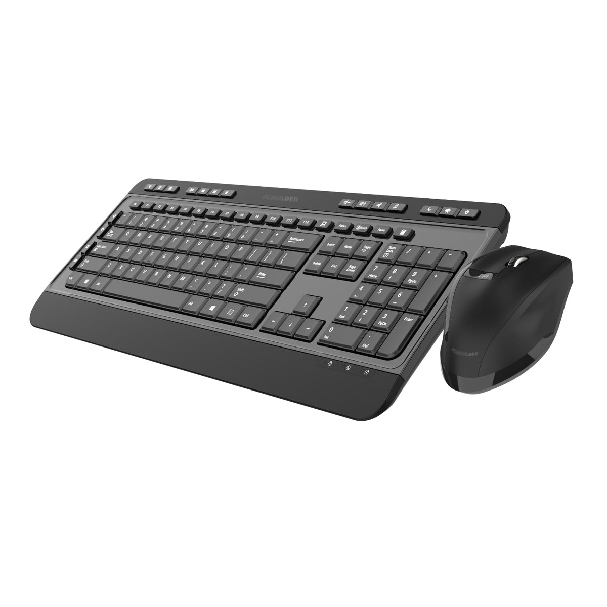 PCBuilder ALPHA Silent Wireless Keyboard and Mouse Combo