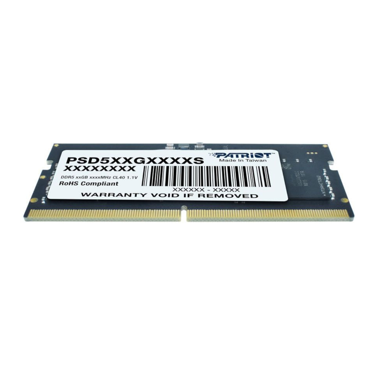 Patriot Signature Line DDR5 16GB 4800MHz Single Rank SODIMM Notebook Memory
