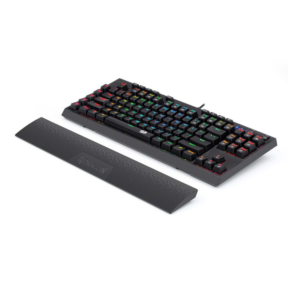 Redragon K588 RGB Pro BROADSWORD TKL Mechanical Wired Gaming Keyboard - Black