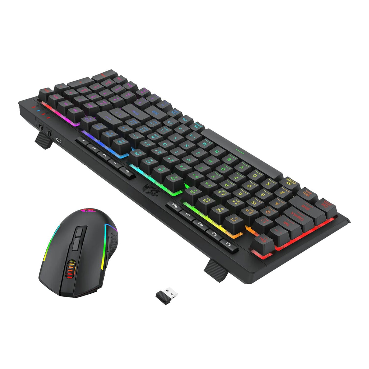 Redragon RYLO PRO S142 Tri-Mode RGB Gaming Keyboard and Mouse Combo