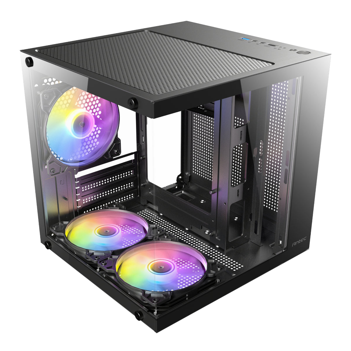 Antec VCX10M RGB Micro-ATX | ITX Mini -Tower Gaming Chassis - Black
