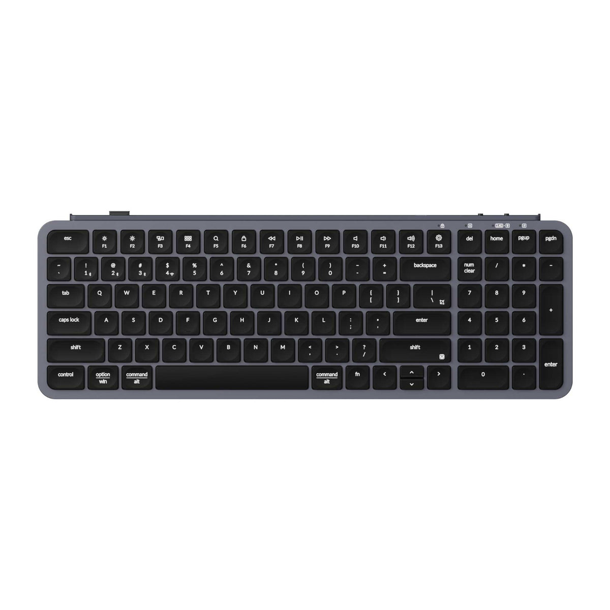 Keychron B2 Pro Ultra-Slim 96% Wireless Keyboard - Space Gray