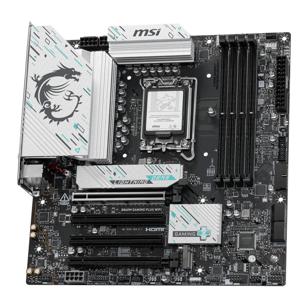 MSI B860M Gaming PLUS WIFI Intel LGA1851 DDR5 M-ATX Motherboard