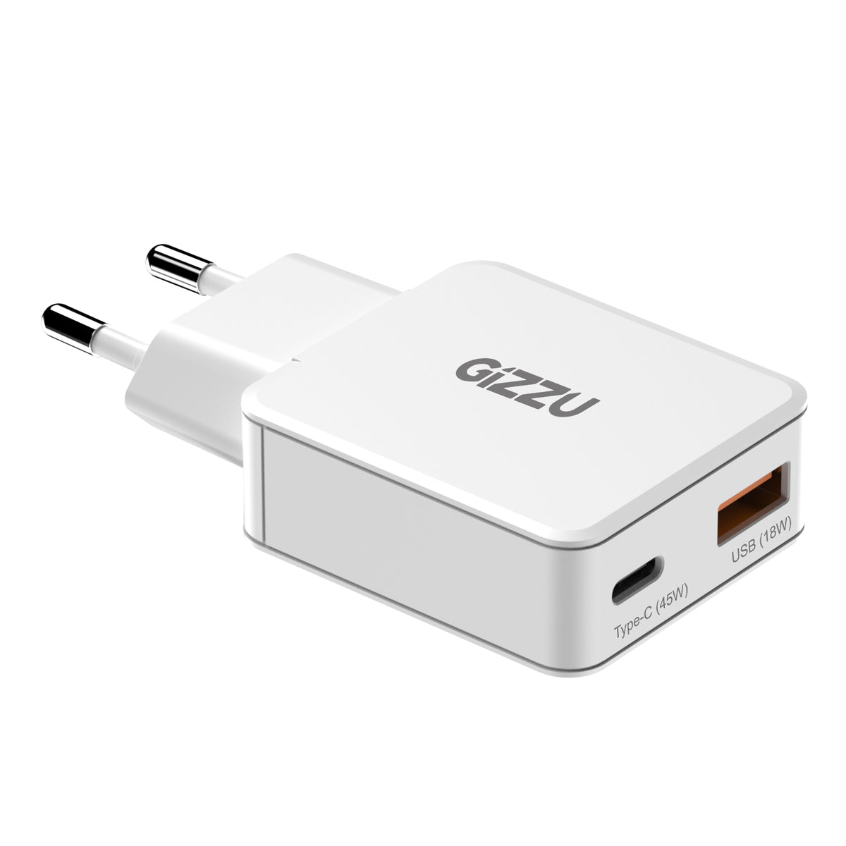 Gizzu 2-Port 45W GaN Wall Charger