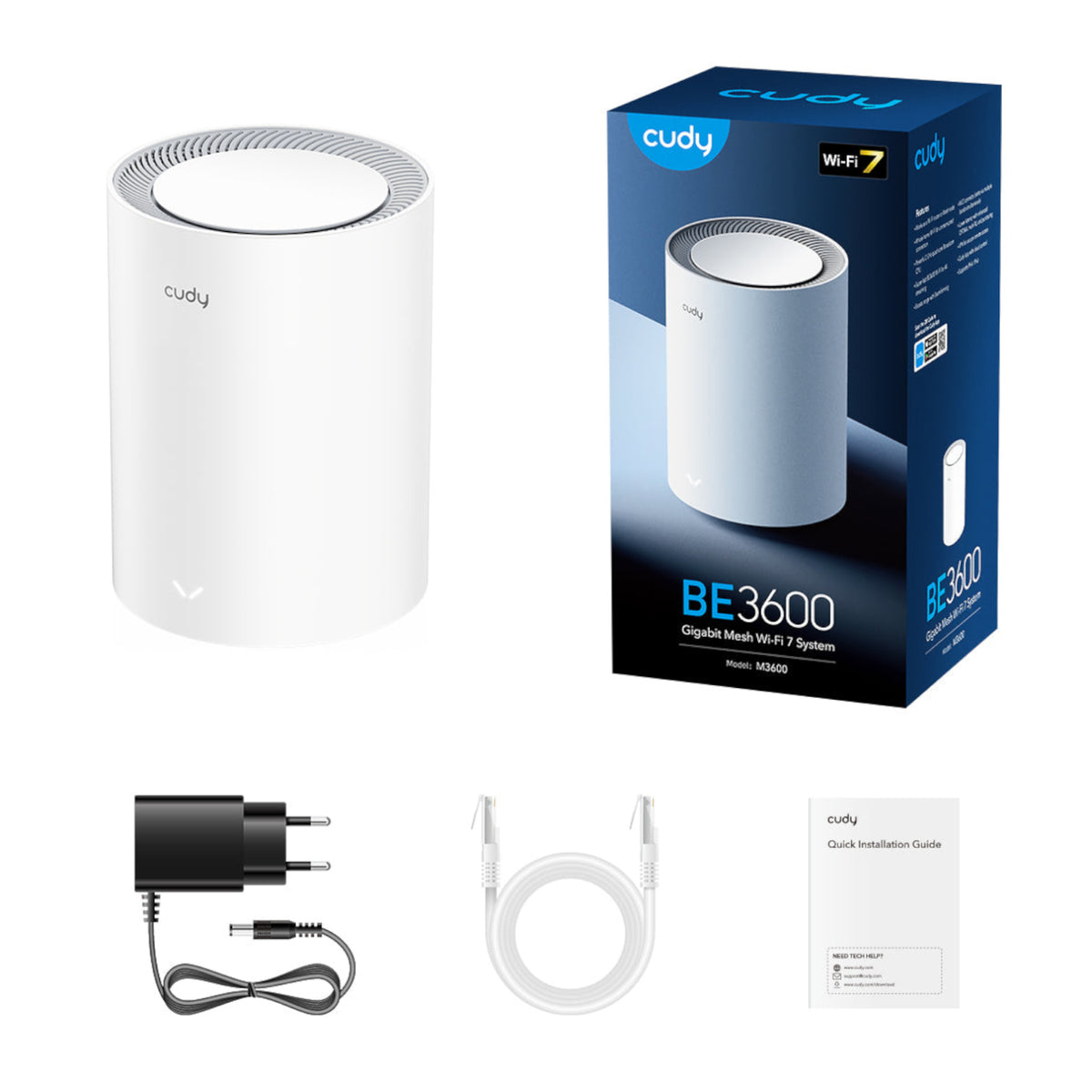 Cudy BE3600 Gigabit Mesh Wi-Fi 7 System - 1 Pack