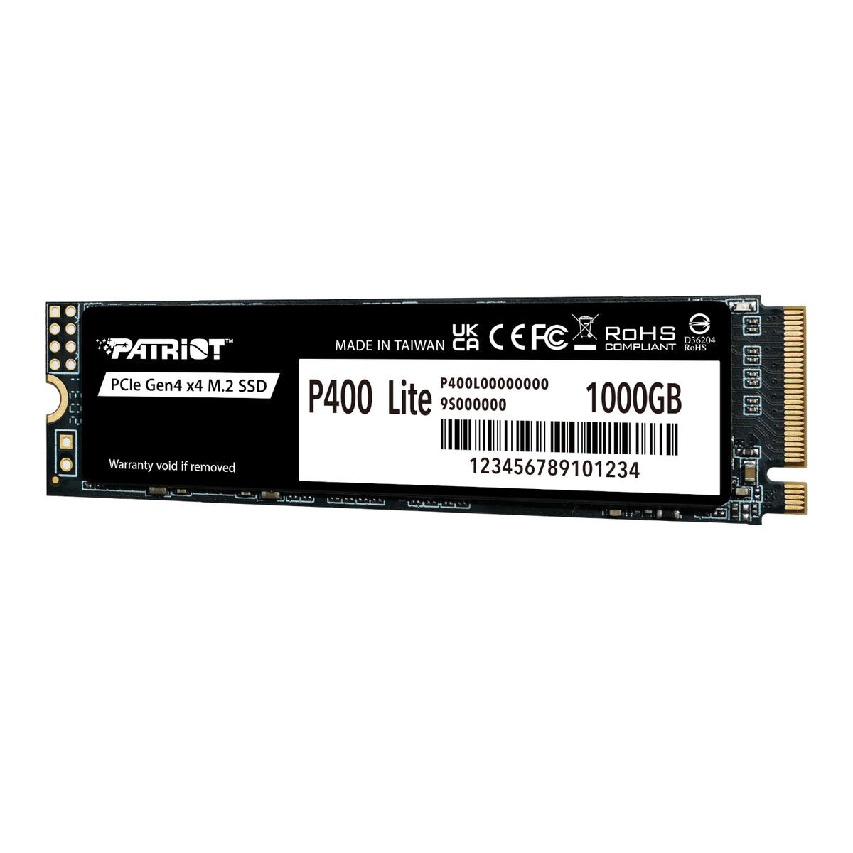 Patriot P400 Lite 1TB M.2 PCIe Gen 4 x4 NVMe SSD