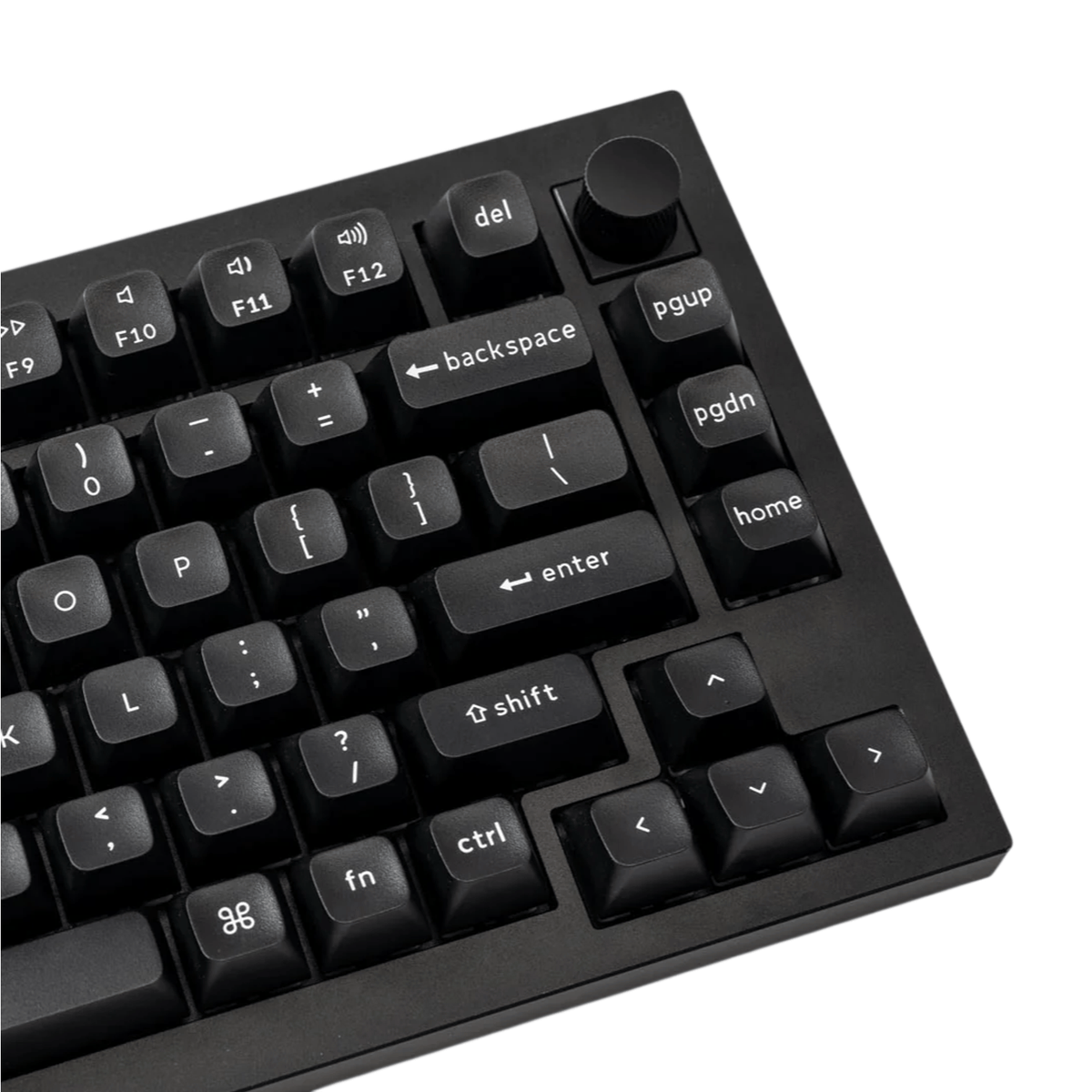 Keychron double Shot KSA PBTFull Keycap Set - White On Black