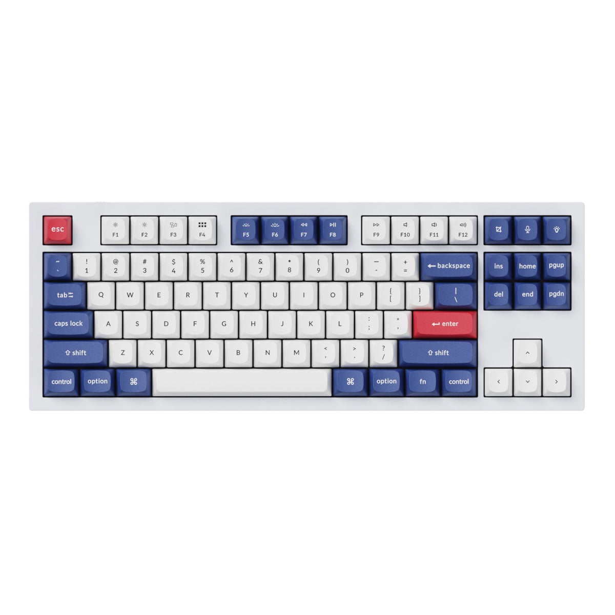 Keychron Double-Shot PBT OSA Keycap Set - Blue and White