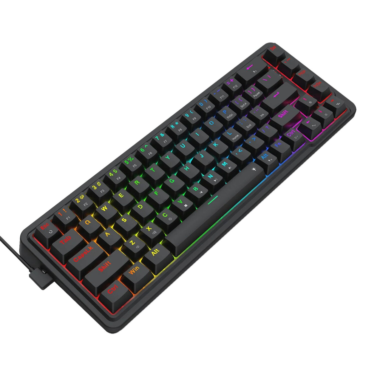 Redragon NOVA K709 65% Wired Gasket RGB Gaming Keyboard - Black