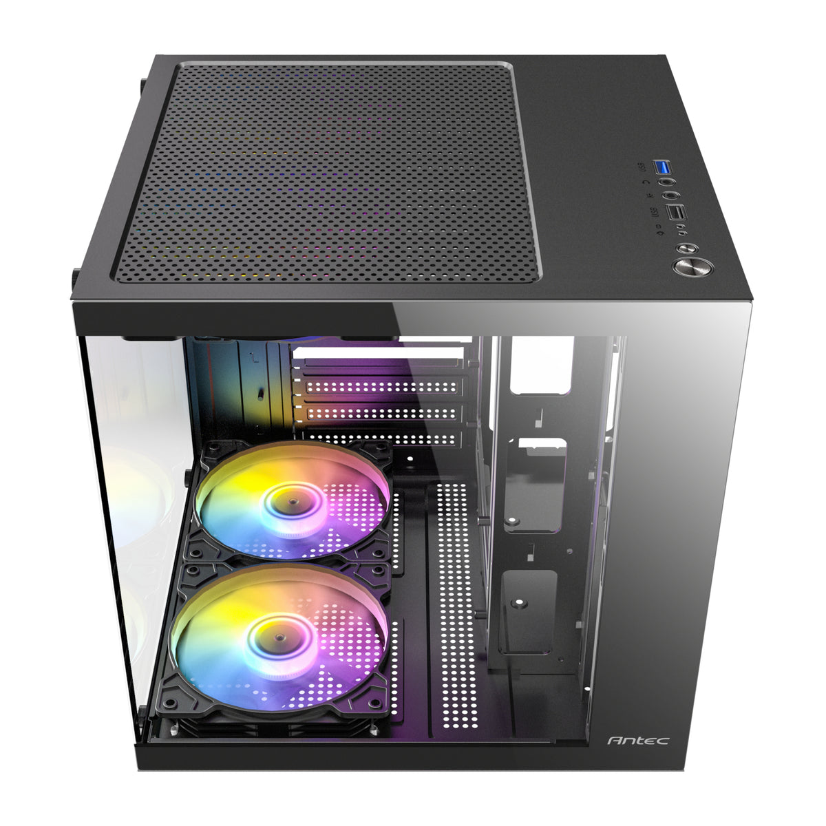 Antec VCX10M ARGB Micro-ATX | ITX Mini-Tower Gaming Chassis - Black