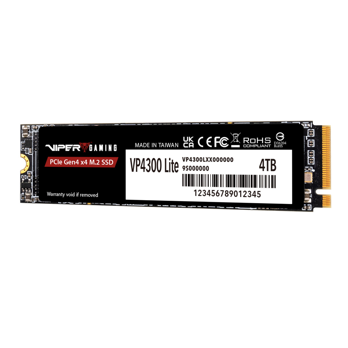 Patriot VP4300 Lite 4TB M.2 PCIe Gen 4 x4 NVMe SSD
