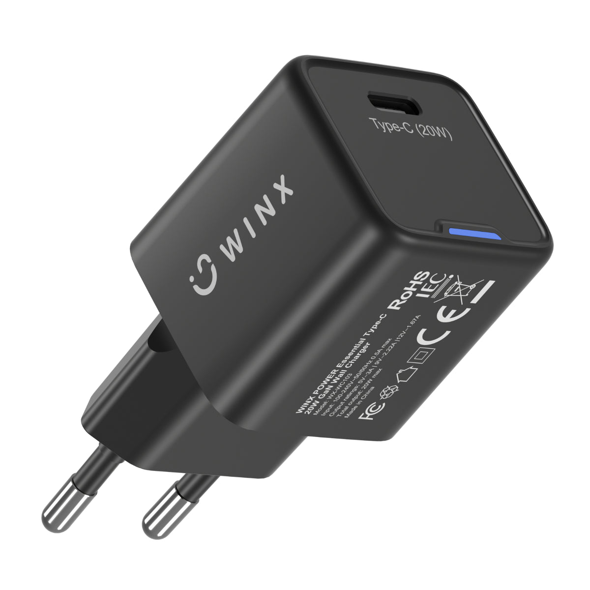 WINX POWER Essential Type-C 20W GaN Wall Charger